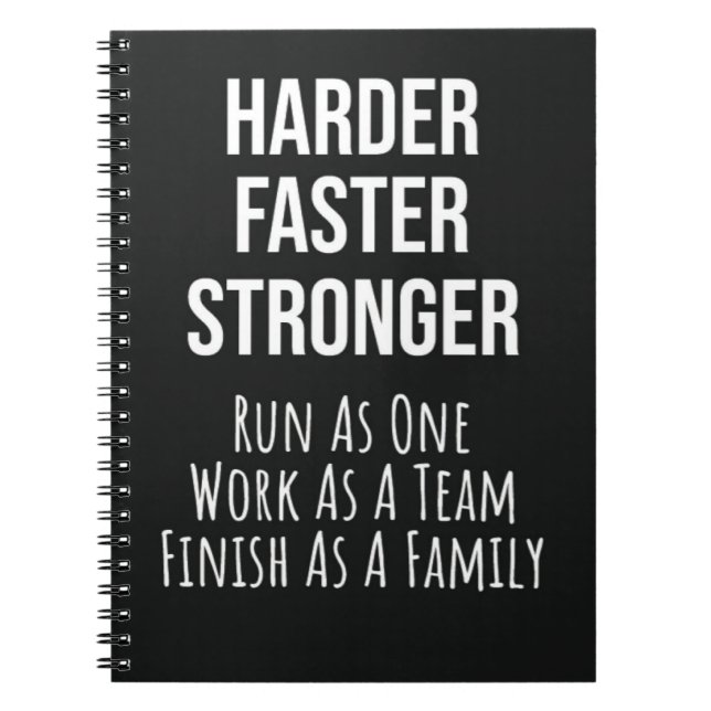 Running Gifts Team Runners Cross Country Athlete Notebook (Front)