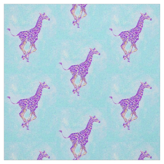 running giraffe -luci darker fabric (Swatch)