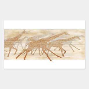 Running Giraffes Sticker