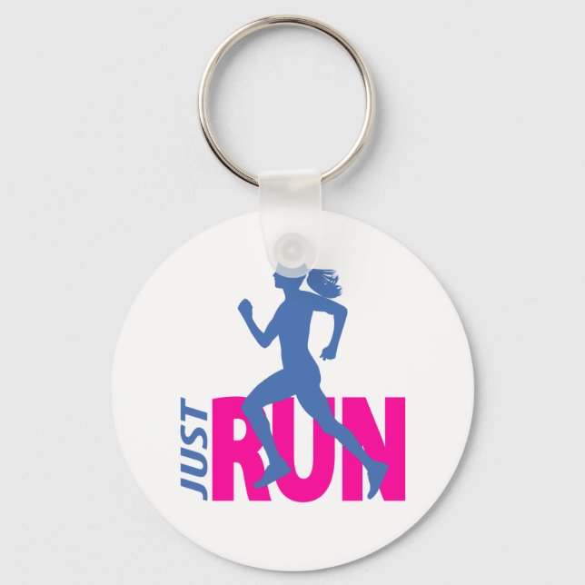 Running girl keychain (Front)