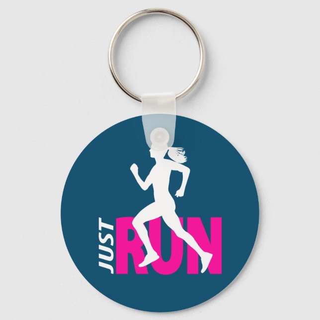 Running girl keychain (Front)