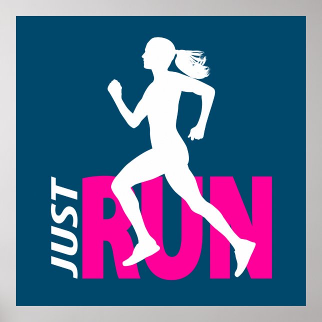 Running girl poster (Front)