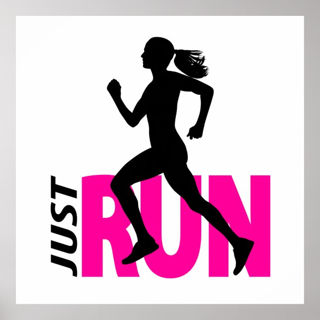 Running girl poster (Front)