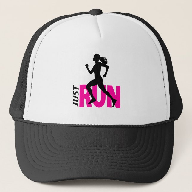Running girl trucker hat (Front)