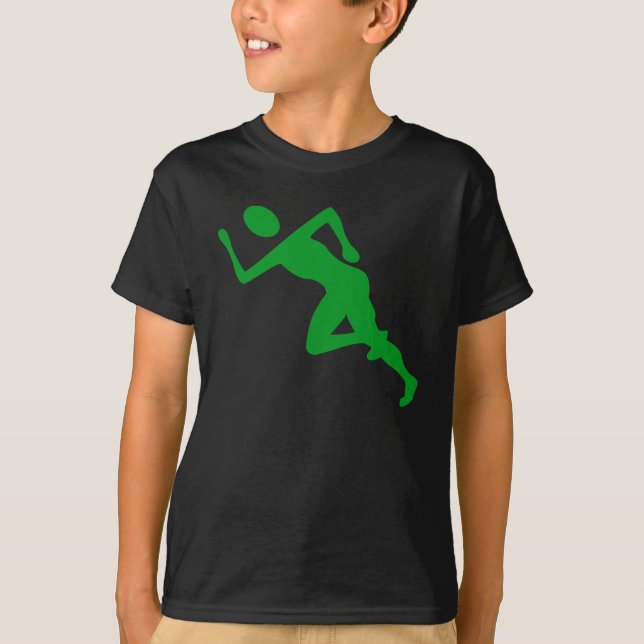 Running - Grass Green T-Shirt (Front)