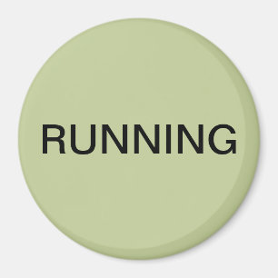 Running green dishwasher magnet