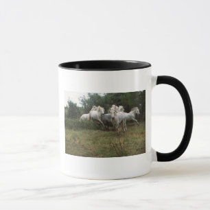Running Grey Horse Herd Mug