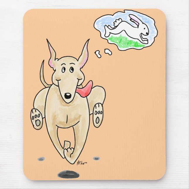Running Greyhound Mousepad (Front)
