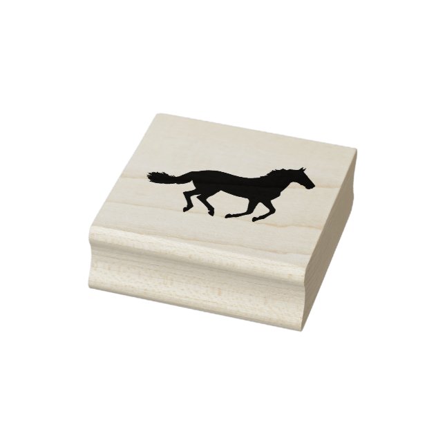 Running Horse 2 Inch Square Ink Stamp (Stamp)