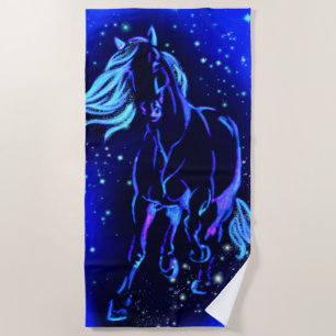 Running Horse Beach Towel