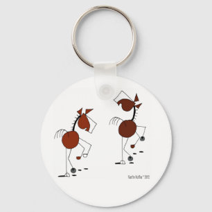 Running Horse Cartoon. Keychain