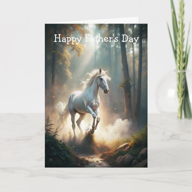 Running Horse Father's Day Card (Front)