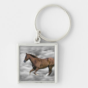 Running horse keychain