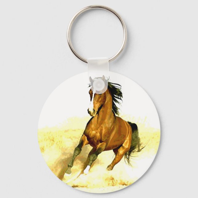 Running Horse Keychain (Front)