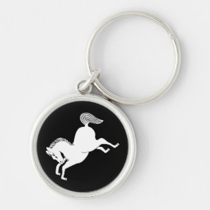 Running horse keychain