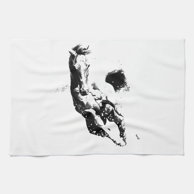 Running Horse Kitchen Towel (Horizontal)
