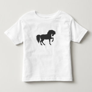 Running horse silhouette - Choose background color Toddler T-shirt