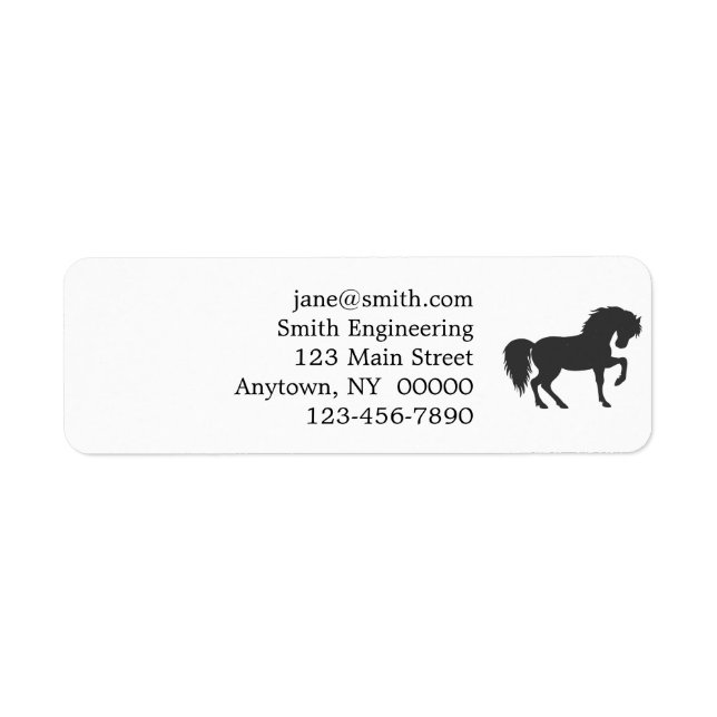 Running horse silhouette - Choose background colou (Front)