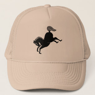 Running horse trucker hat