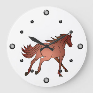 Running  Horse Wall Clock