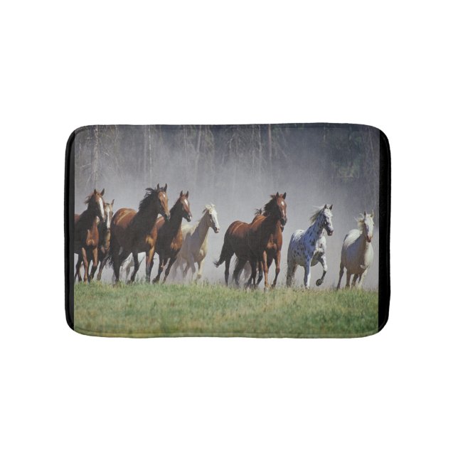 Running Horses Bath Mat (Front)