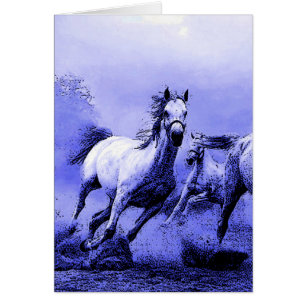 Running Horses & Blue Moonlight