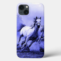 Running Horses & Blue Moonlight