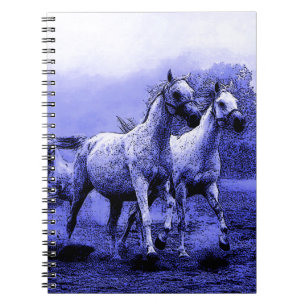 Running Horses & Blue Moonlight Notebook