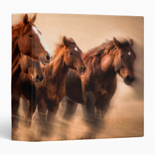 Running horses, blur and flying manes binder