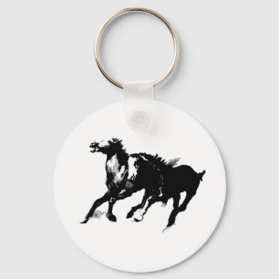 Running Horses Keychain