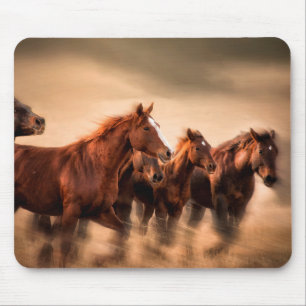Running Horses Mouse Pad