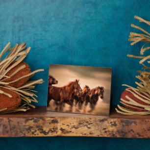 Running Horses Plaque