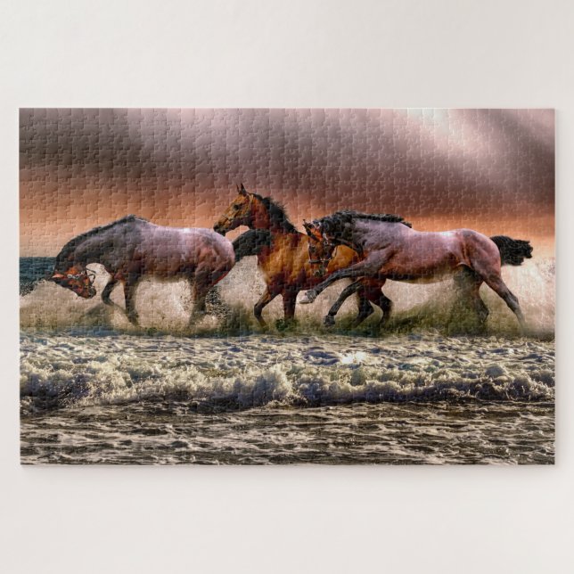 Running horses puzzle (Horizontal)
