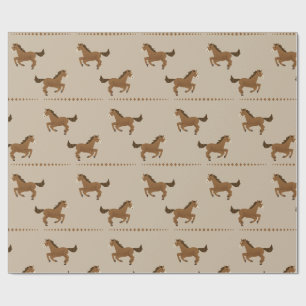 Running Horses Wrapping Paper