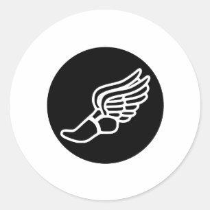 Running Icon Classic Round Sticker