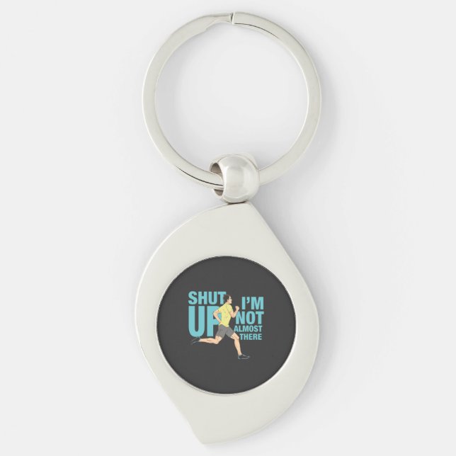 Running - I'm Not Almost There Keychain (Front)