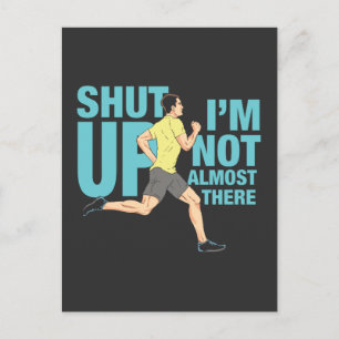 Running - I'm Not Almost There Postcard