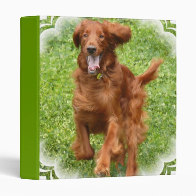 Running Irish Setter Binder (Front/Spine)