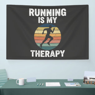 Running Is My Therapy Banner