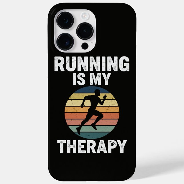 Running Is My Therapy Case-Mate iPhone Case (Back)
