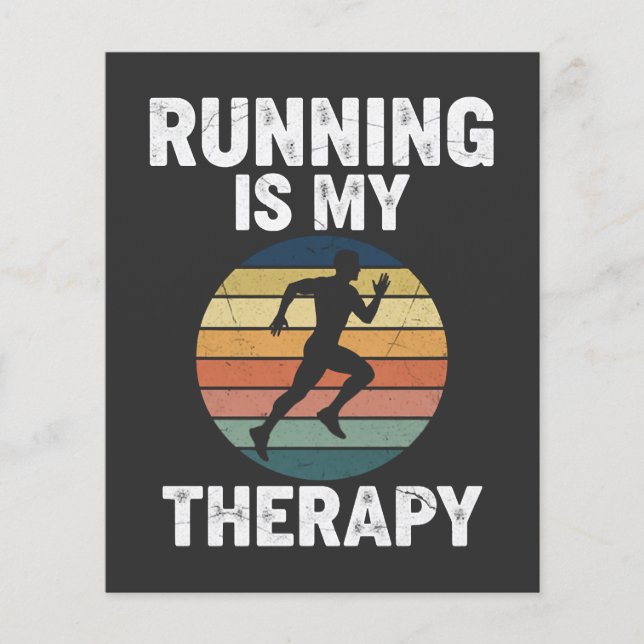 Running Is My Therapy Flyer (Front)