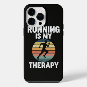 Running Is My Therapy iPhone 14 Pro Max Case