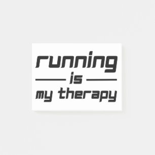 Running Is My Therapy Post-it Notes