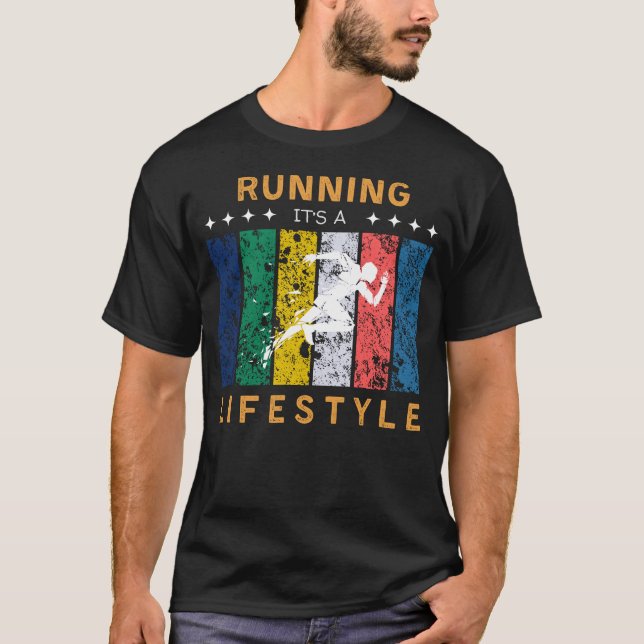 Running Its a Lifestyle Funny Tee (Front)
