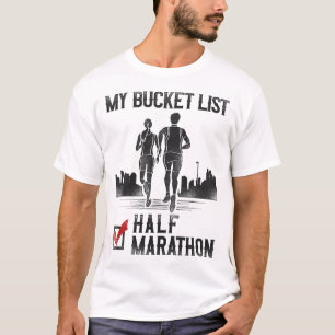 Running Jogging Bucket List Half Marathon Vintage T-Shirt