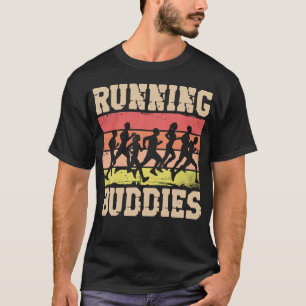 Running Jogging Running Buddies Friends Besties T-Shirt