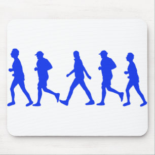 Running Jogging Walking Mouse Pad