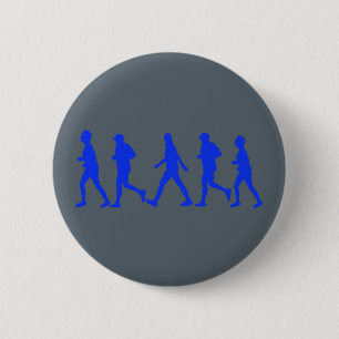 Running Jogging Work Out 2 Inch Round Button
