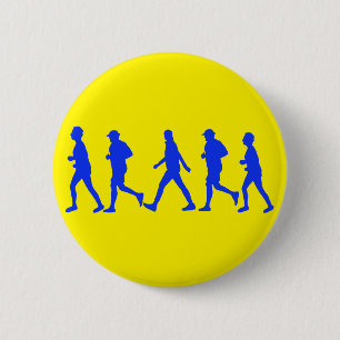 Running Jogging Work Out 2 Inch Round Button