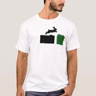 Running Jump Rabbit Tee |Animal Graphic Shirt 